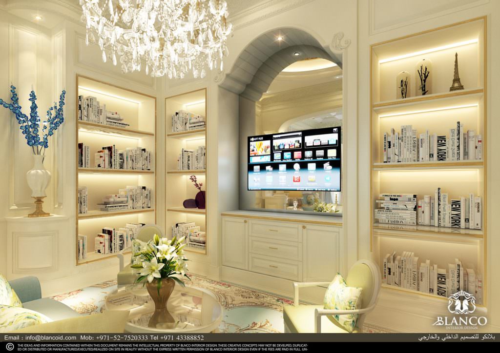 التصميم الداخلي لغرفة الملابس